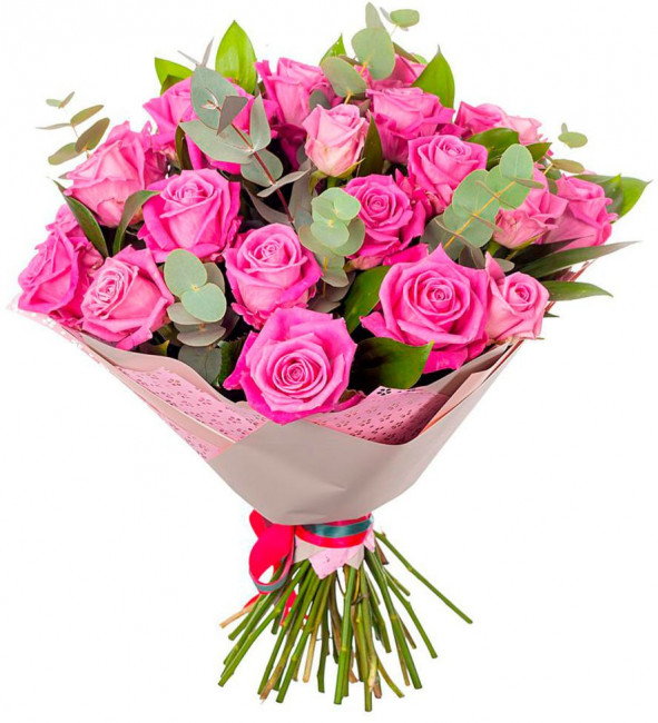 Букет цветов "Розовое чудо "